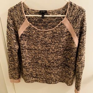 Tan & black sweater